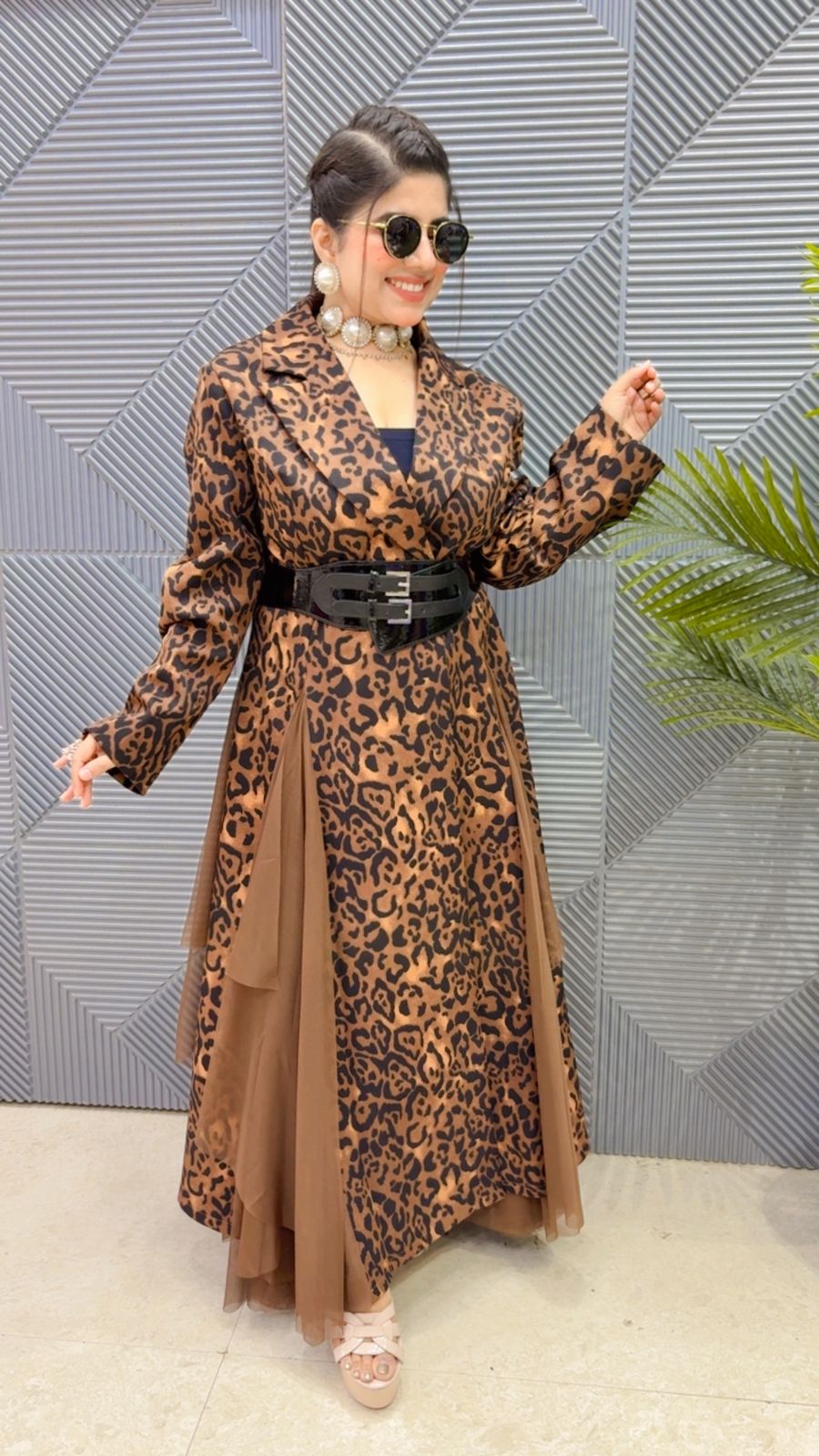 BEAUTIFUL BLAZER DRESS WITH BELT GGR3540