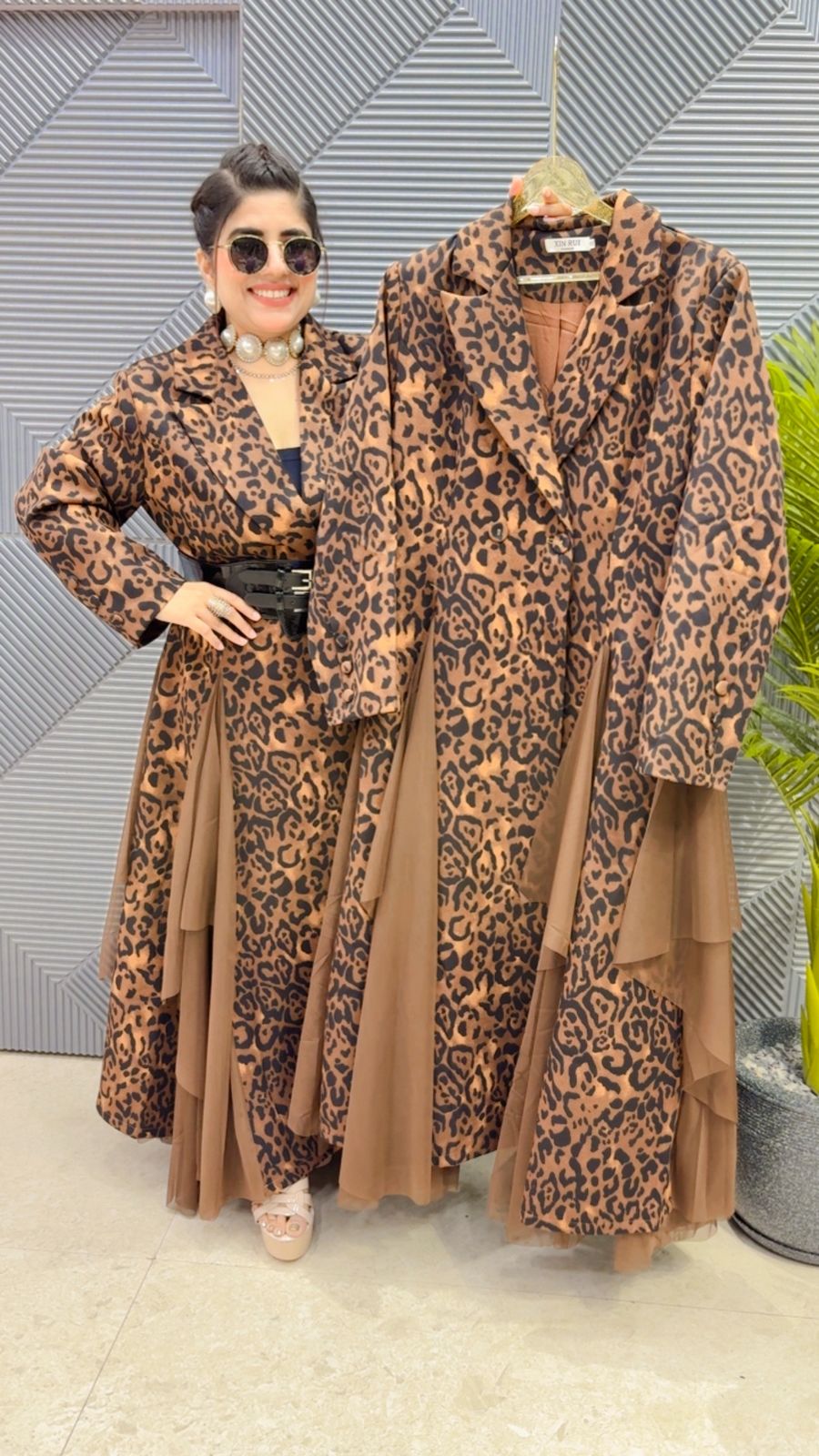 BEAUTIFUL BLAZER DRESS WITH BELT GGR3540