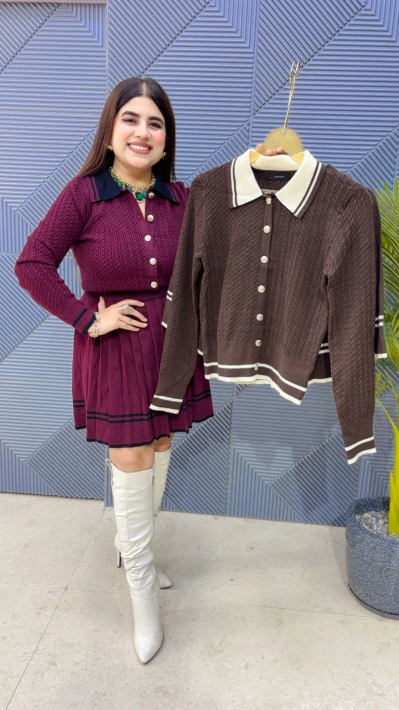 PREMIUM WINTERWEAR SKIRT CORDSET GGR3618