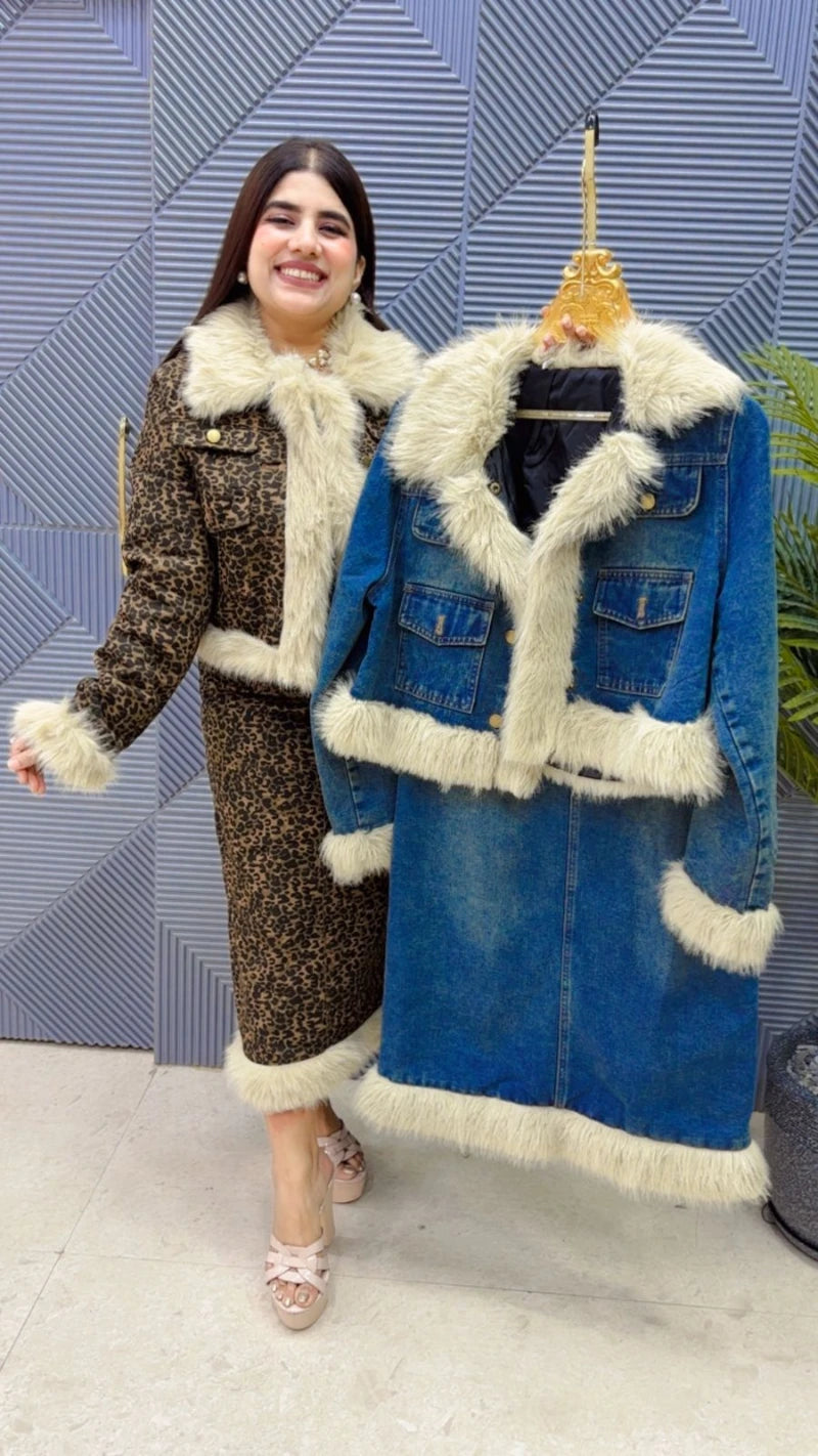 PREMIUM WINTERWEAR DENIM CORDSET GGR3633