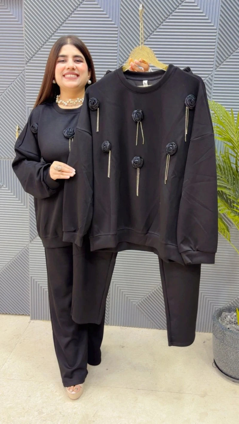 PREMIUM WINTERWEAR ROSE CORDSET GGR3635