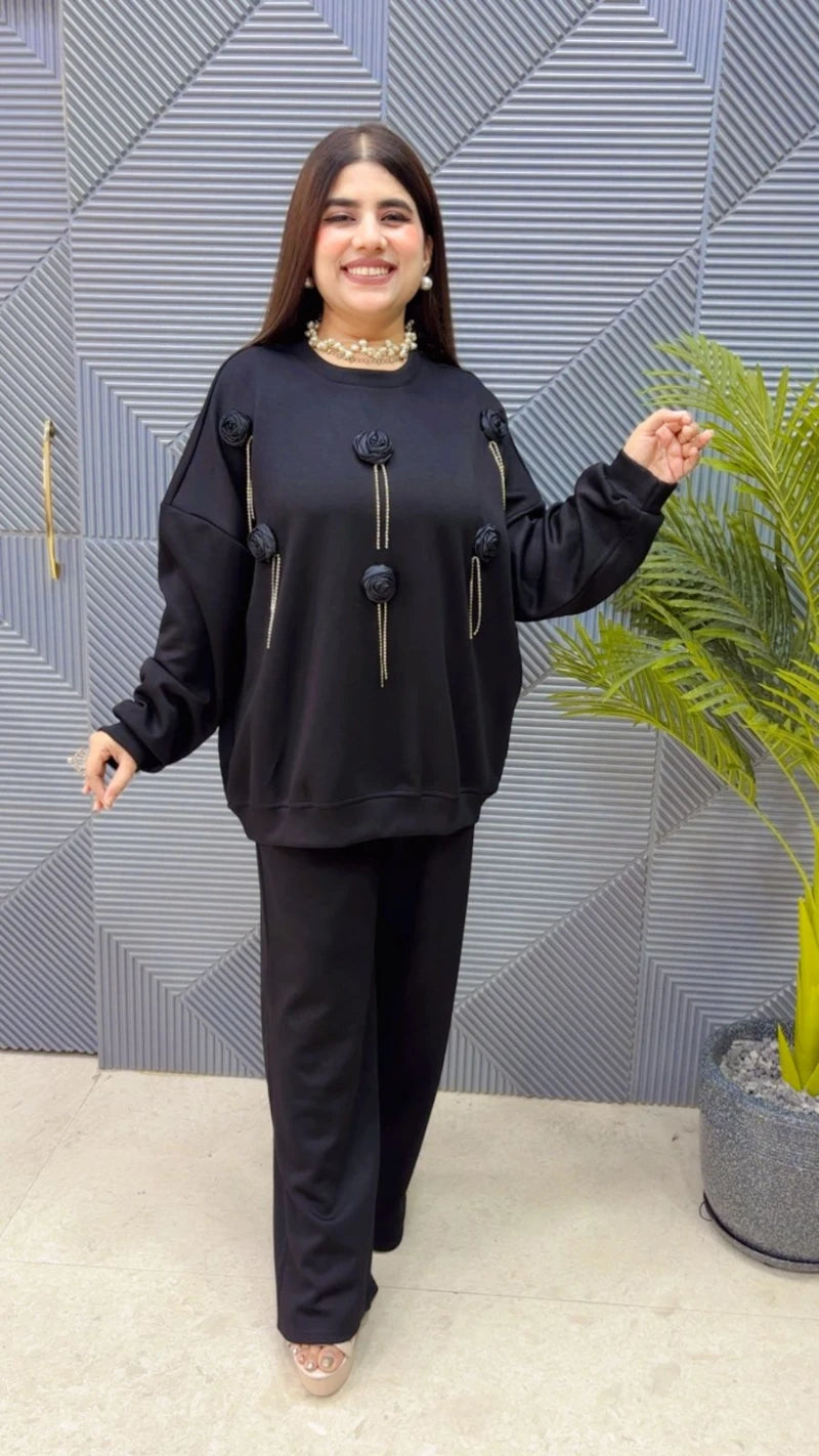 PREMIUM WINTERWEAR ROSE CORDSET GGR3635