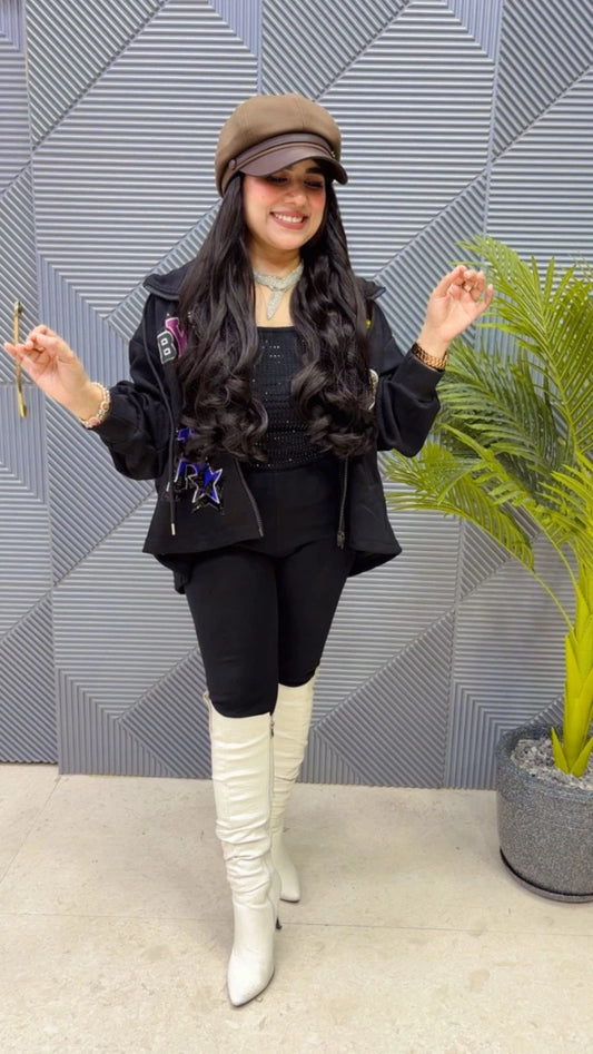 PREMIUM BLACK TONK CURL HAIRS WITH RANDOM CAP GGR3644