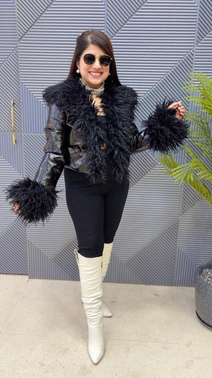 PREMIUM LEATHER FURR JACKET GGR3674