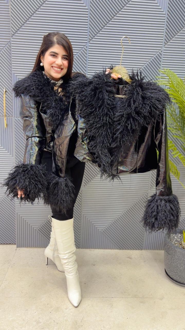 PREMIUM LEATHER FURR JACKET GGR3674