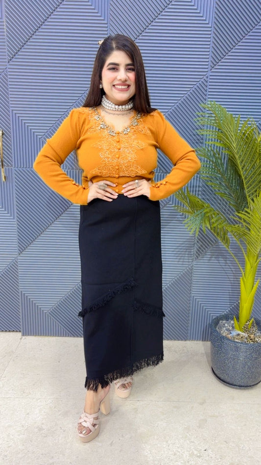 BEAUTIFUL WOLLEN SKIRT GGR3707