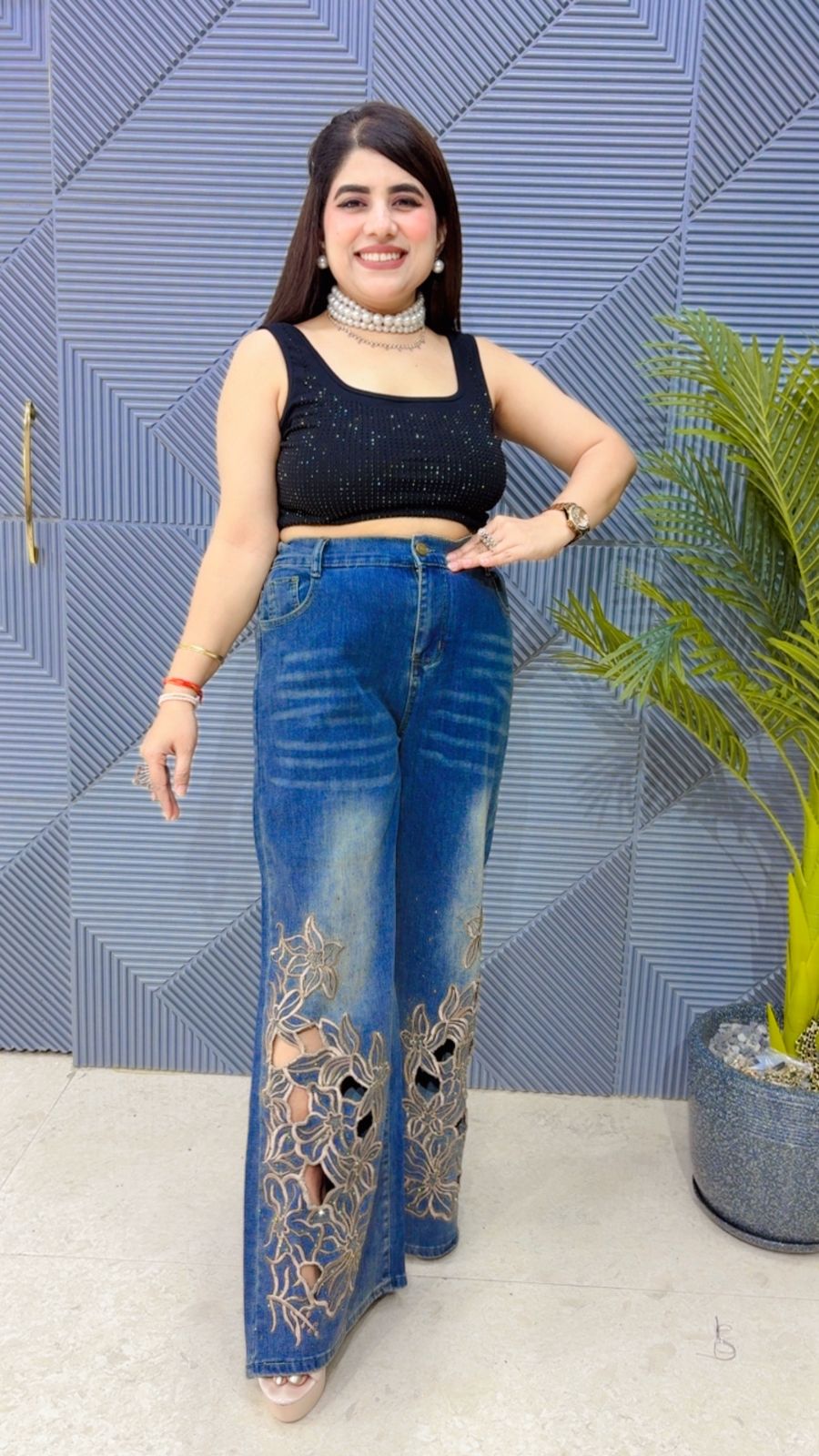 PREMIUM LASER CUT JEANS GGR3717