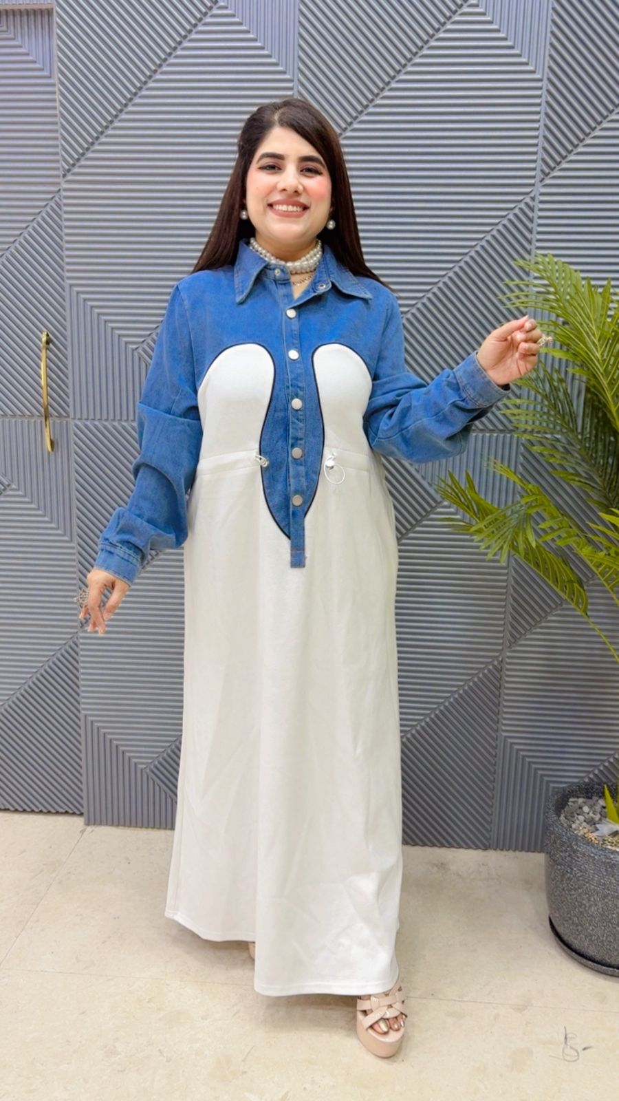 BEAUTIFUL DENIM DRESS GGR3719