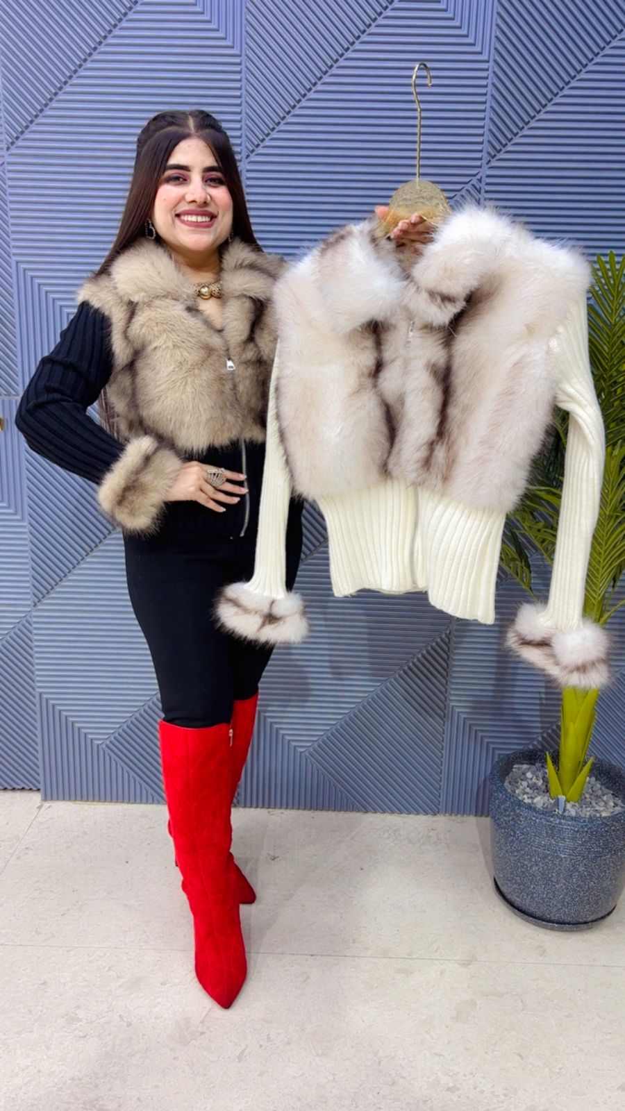 PREMIUM JACKET FURR  TOP GGR3801