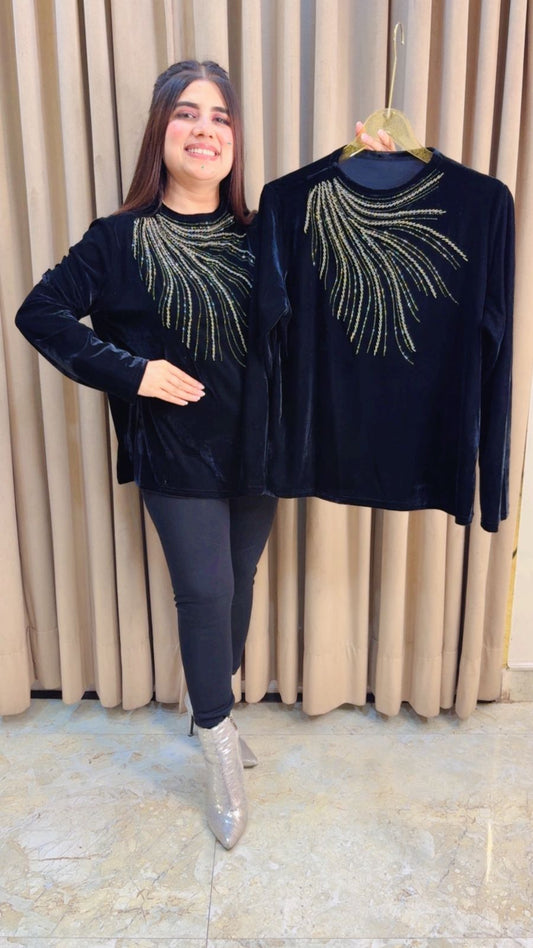 PREMIUM VELVET TOP GGR3803