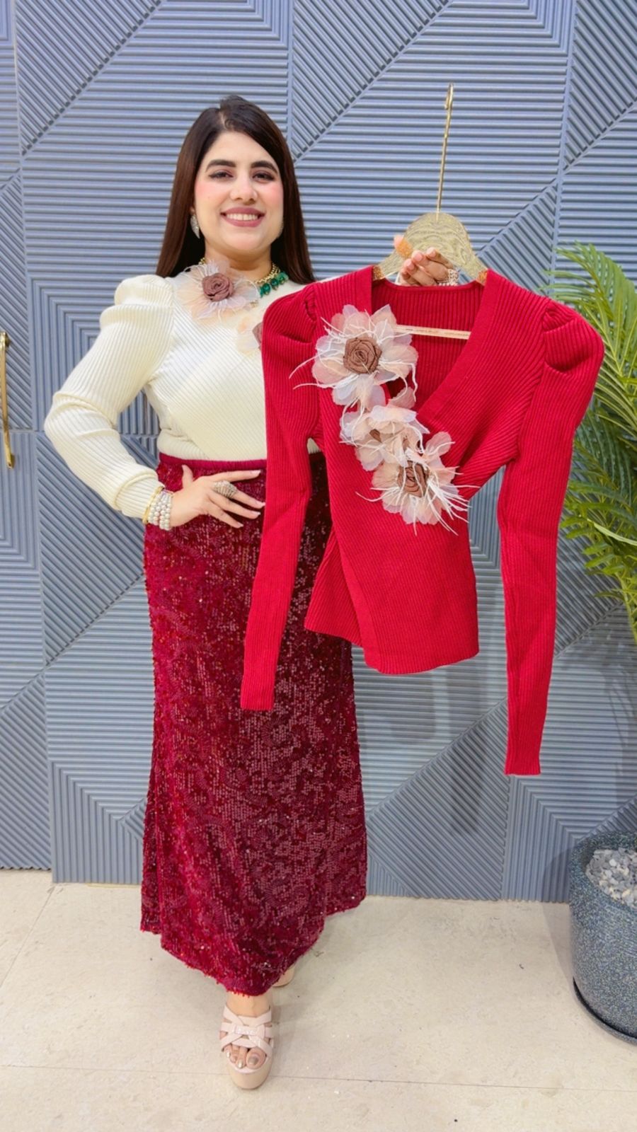 BEAUTIFUL FLOWER TOP GGR3828