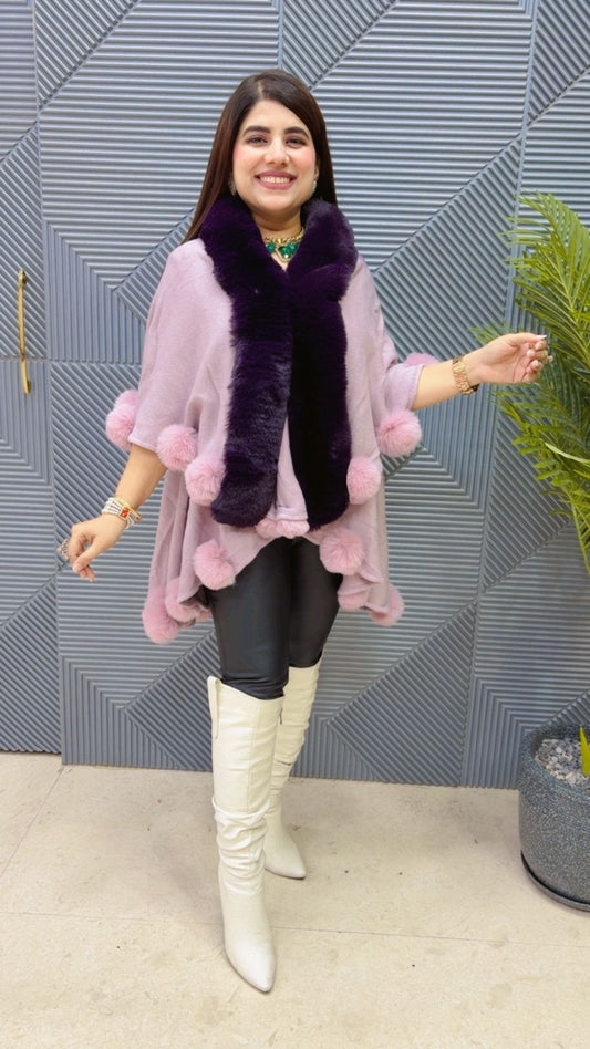 PREMIUM WINTERWEAR WOOLEN VIRAL LATTU PONCHU  GGR3830