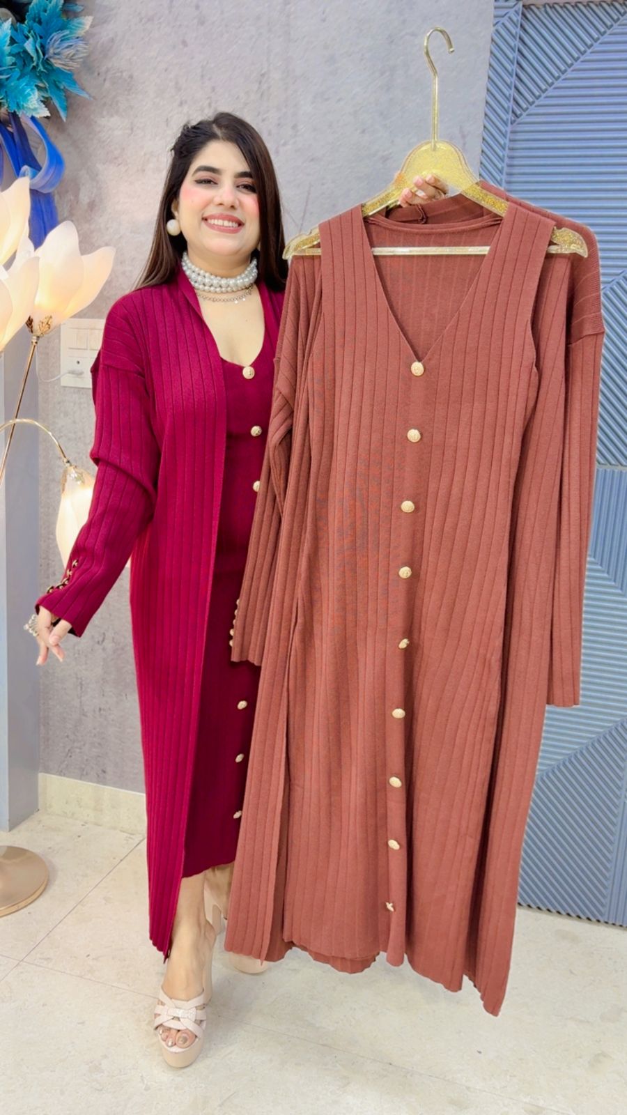 PREMIUM WINTERWEAR 2 PCS DRESS GGR3848