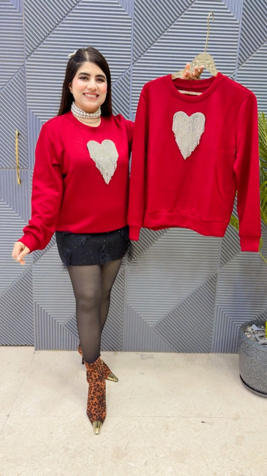 BEAUTIFUL HEART SWEAT SHIRT GGR3885