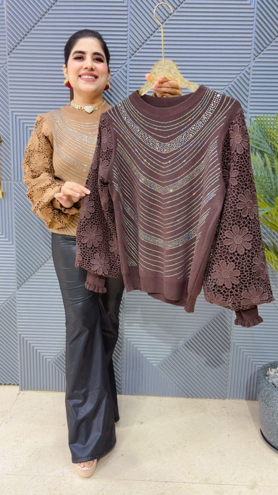 BEAUTIFUL FLOWER SLEEVE TOP GGR3931