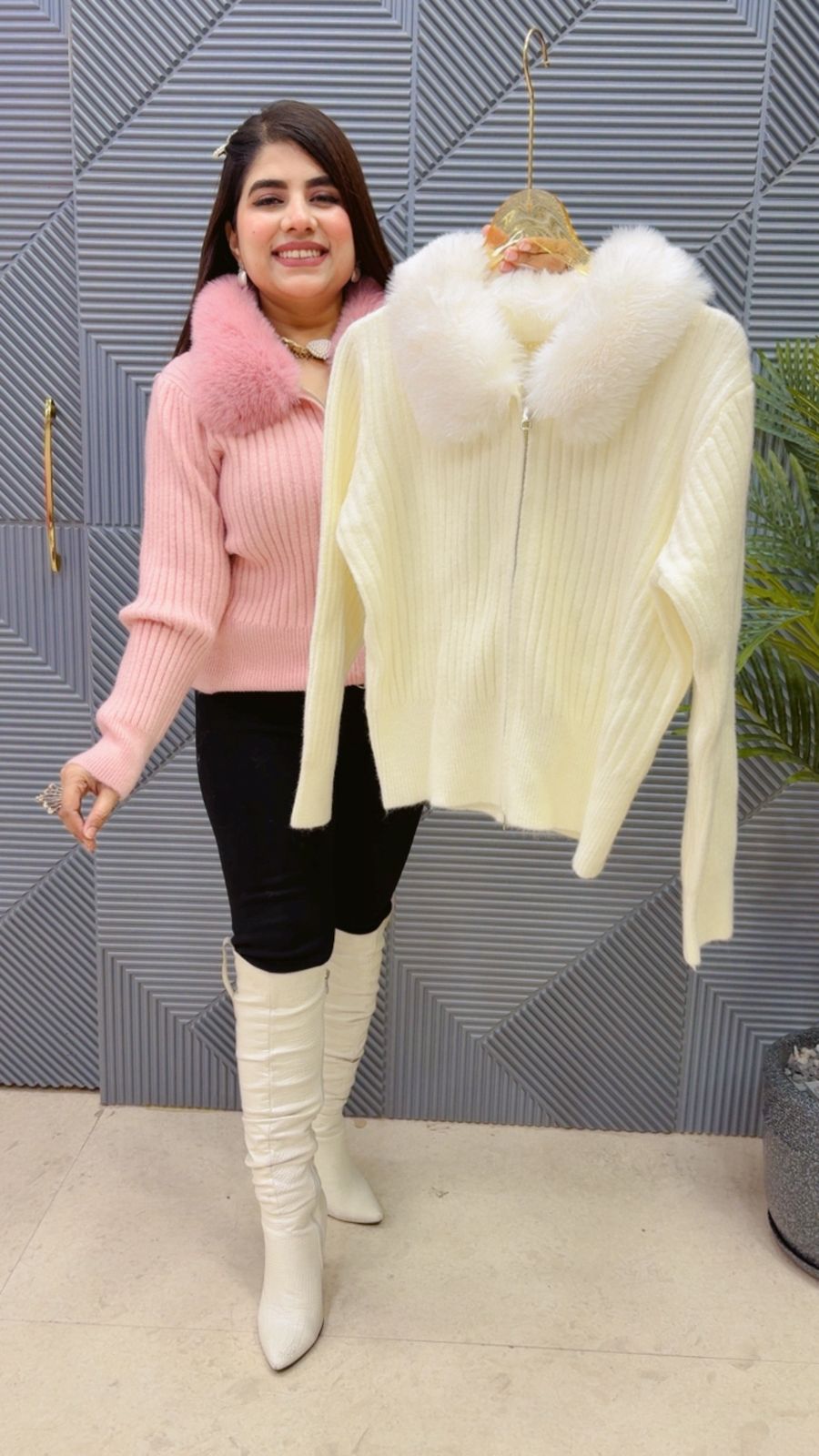 BEAUTIFUL FURR JACKET TOP GGR3943