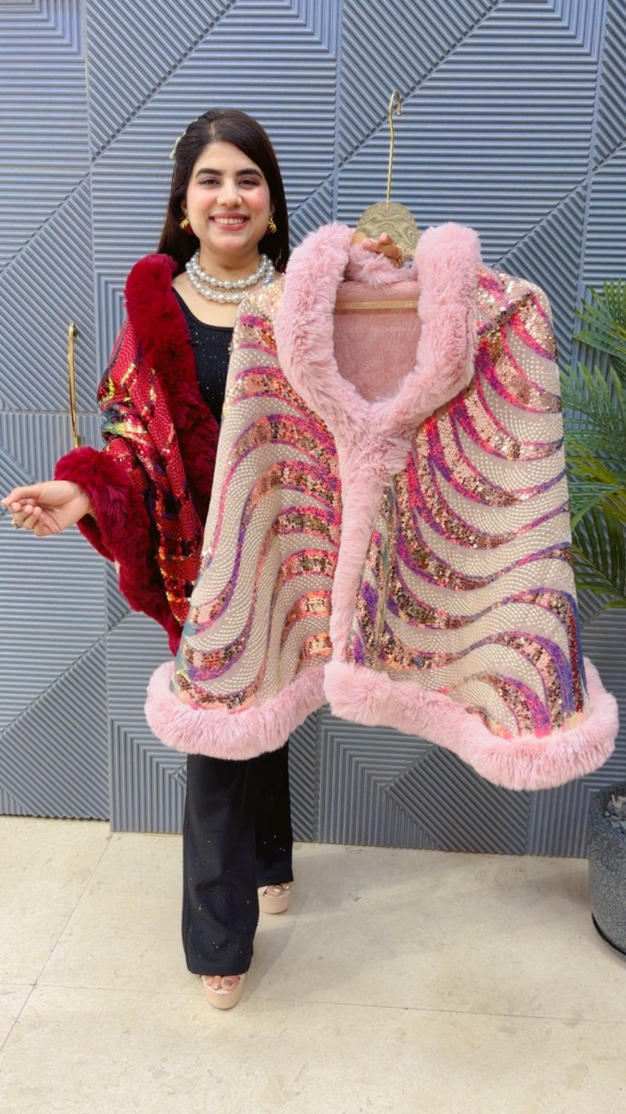 PREMIUM WINTER WEAR SEQUENCE PONCHU GGR3966