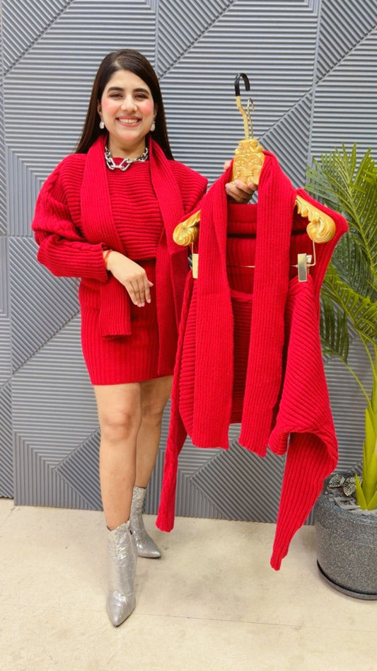 BEAUTIFUL SKIRT SET WITH STOLE GGR3971