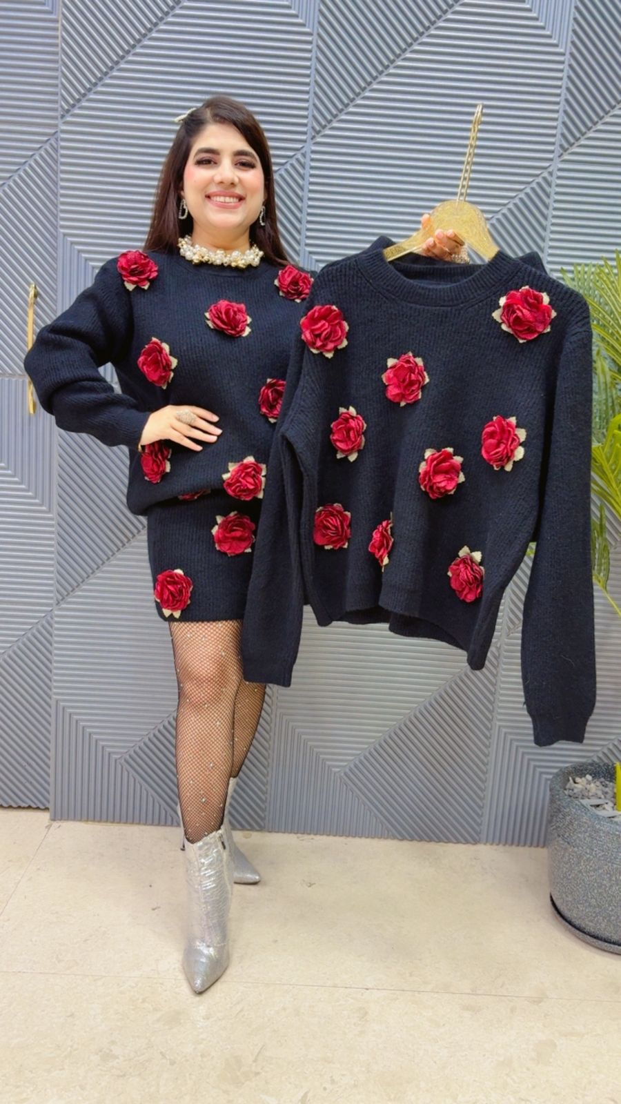 BEAUTIFUL ROSE SKIRT SET GGR3978