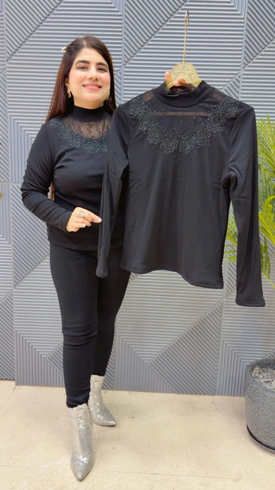 BEAUTIFUL FLECE TOP GGR4006