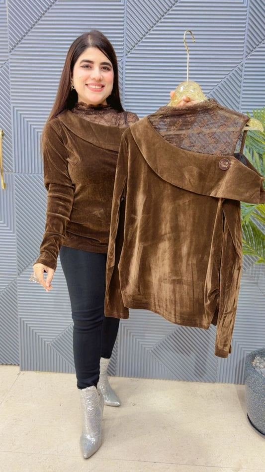 PREMIUM VELVET TOP  GGR4008