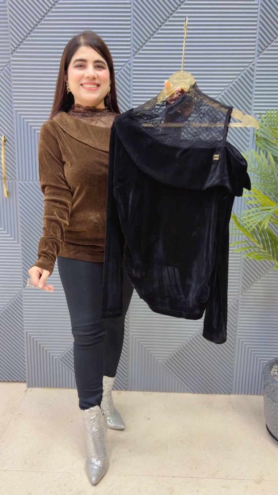 PREMIUM VELVET TOP  GGR4008