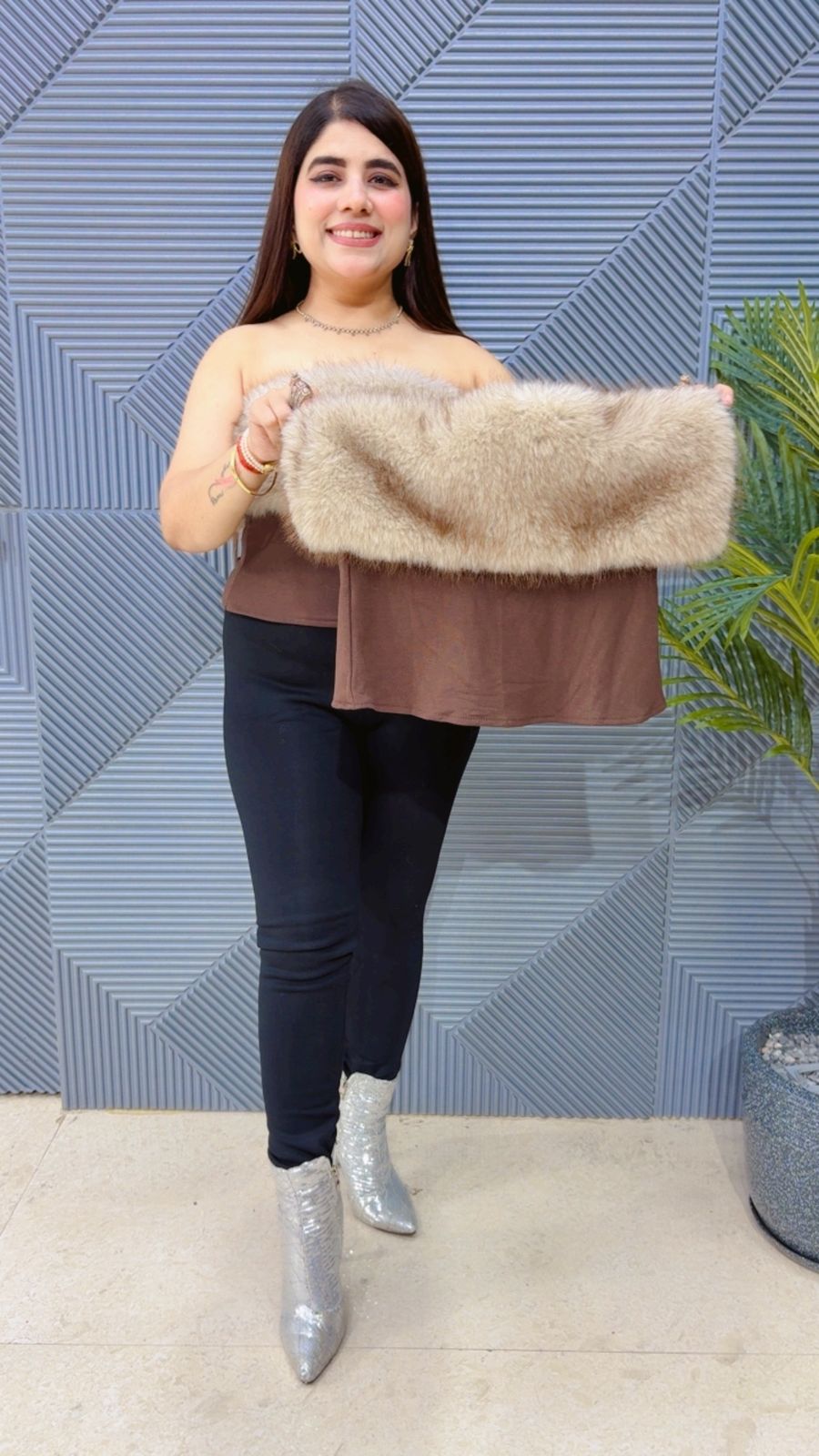 BEAUTIFUL FURR TUBE TOP GGR4009