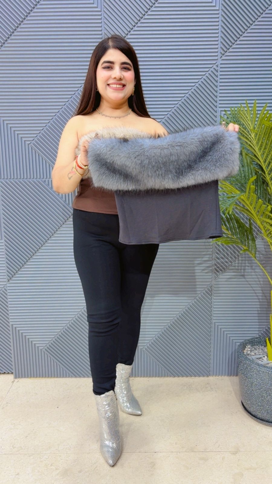 BEAUTIFUL FURR TUBE TOP GGR4009