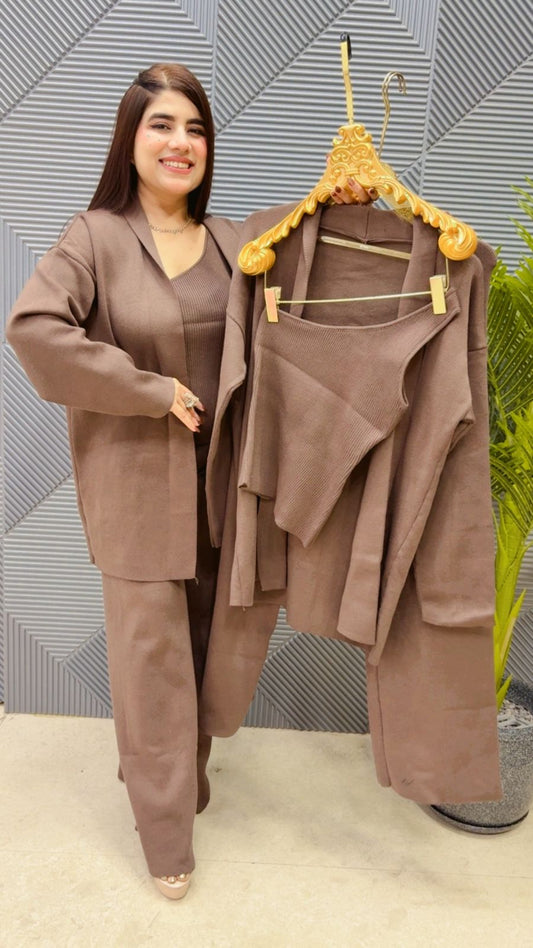 BEAUTIFUL SHRUG CORD SET GGR4014