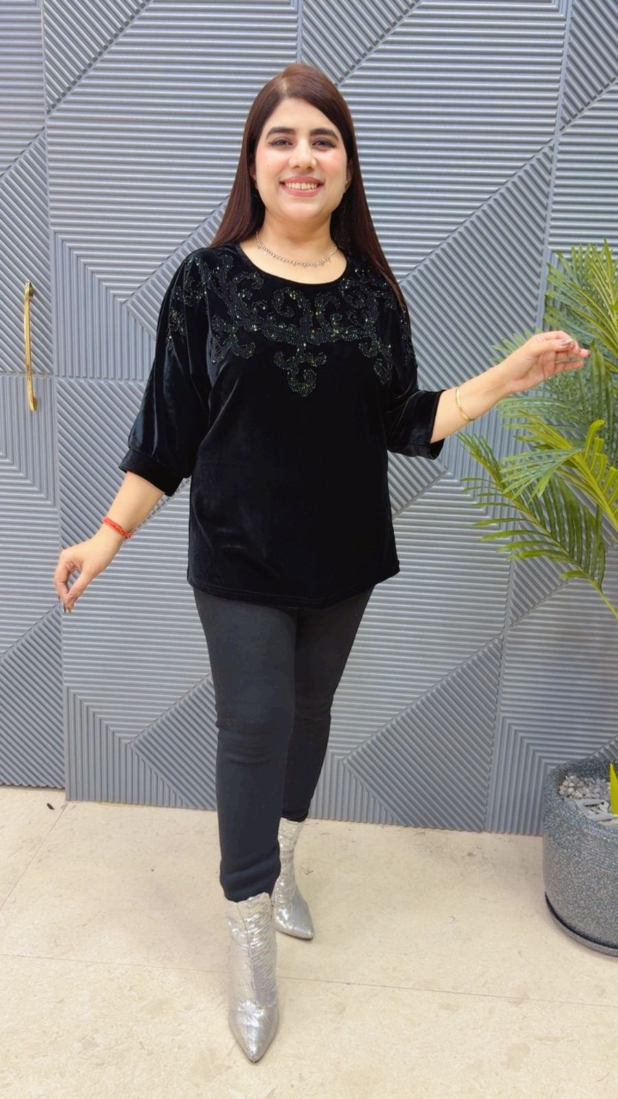 BEAUTIFUL VELVET TOP GGR4023