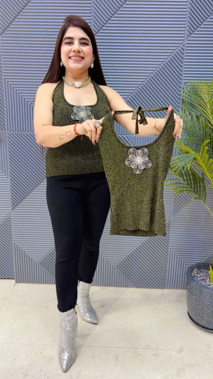 BEAUTIFUL HALTER NECK BUSTIER TOP GGR4026