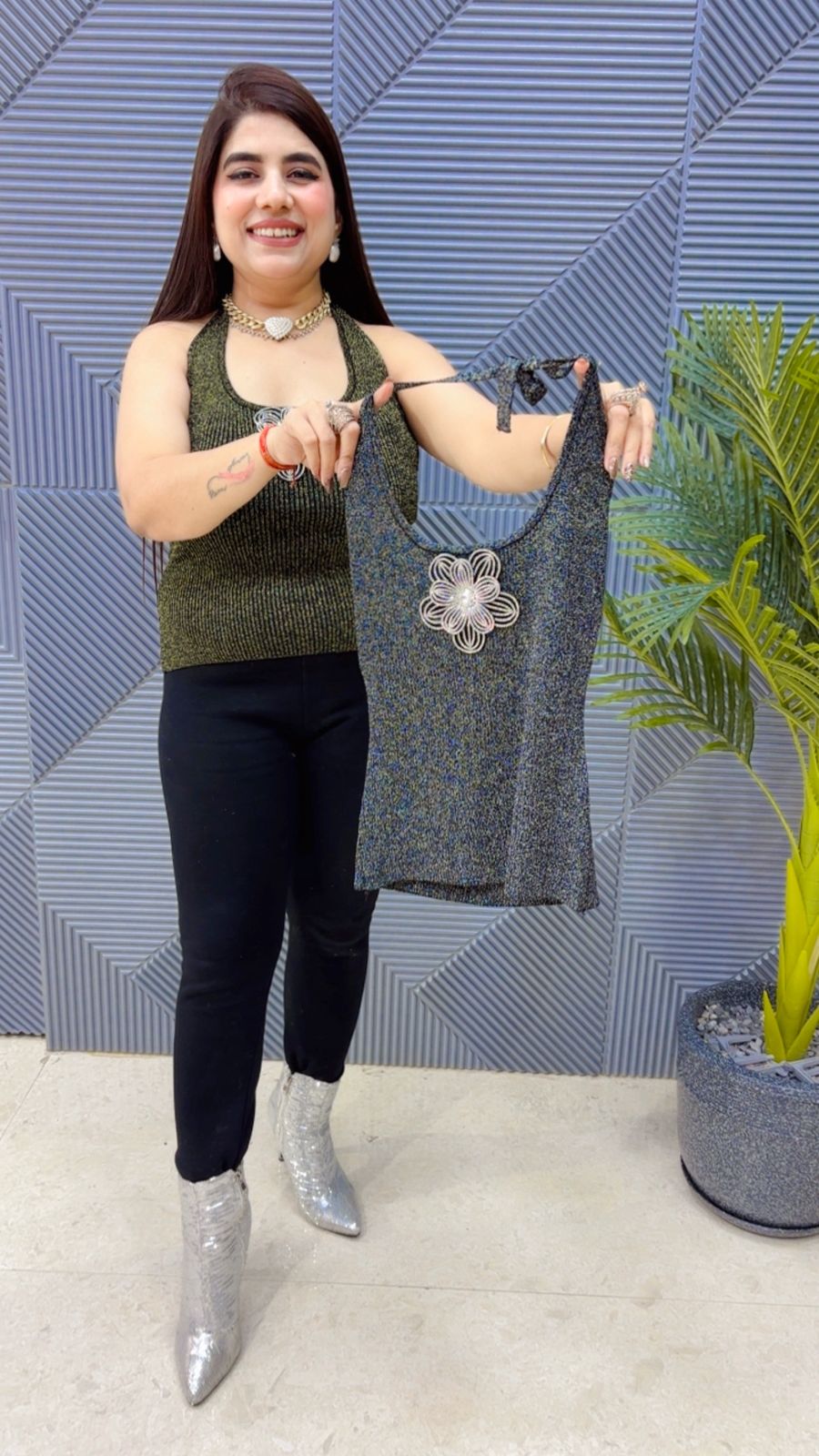 BEAUTIFUL HALTER NECK BUSTIER TOP GGR4026