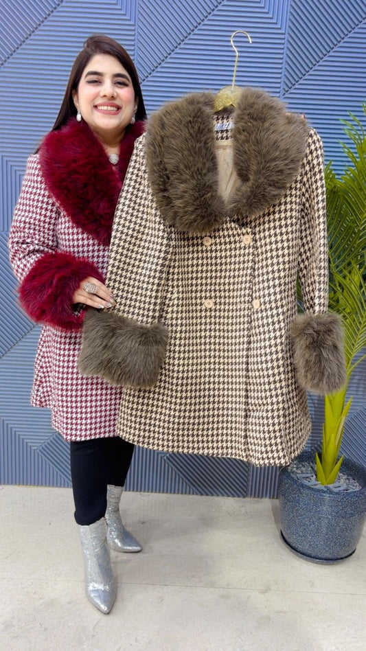 BEAUTIFUL FEATHER COAT BLAZER GGR4027