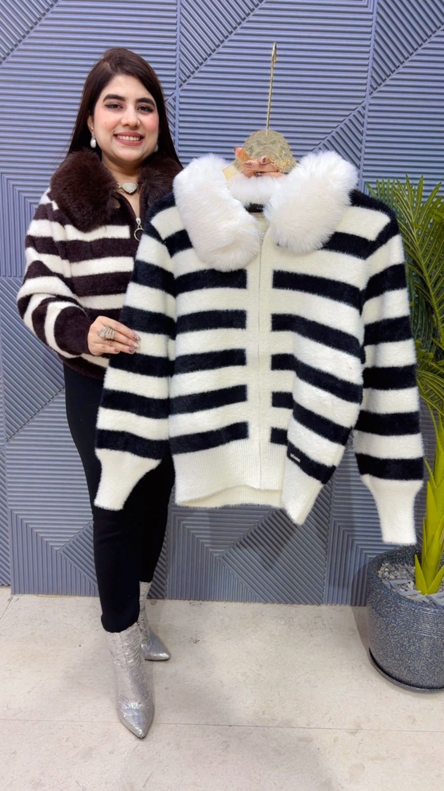 BEAUTIFUL FURR JACKET TOP GGR4033