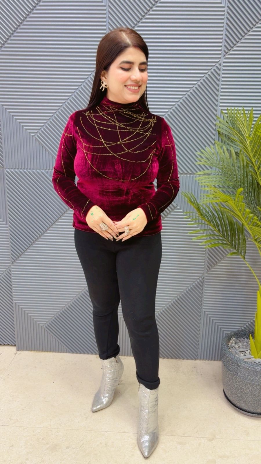 BEAUTIFUL VELVET TOP GGR4036