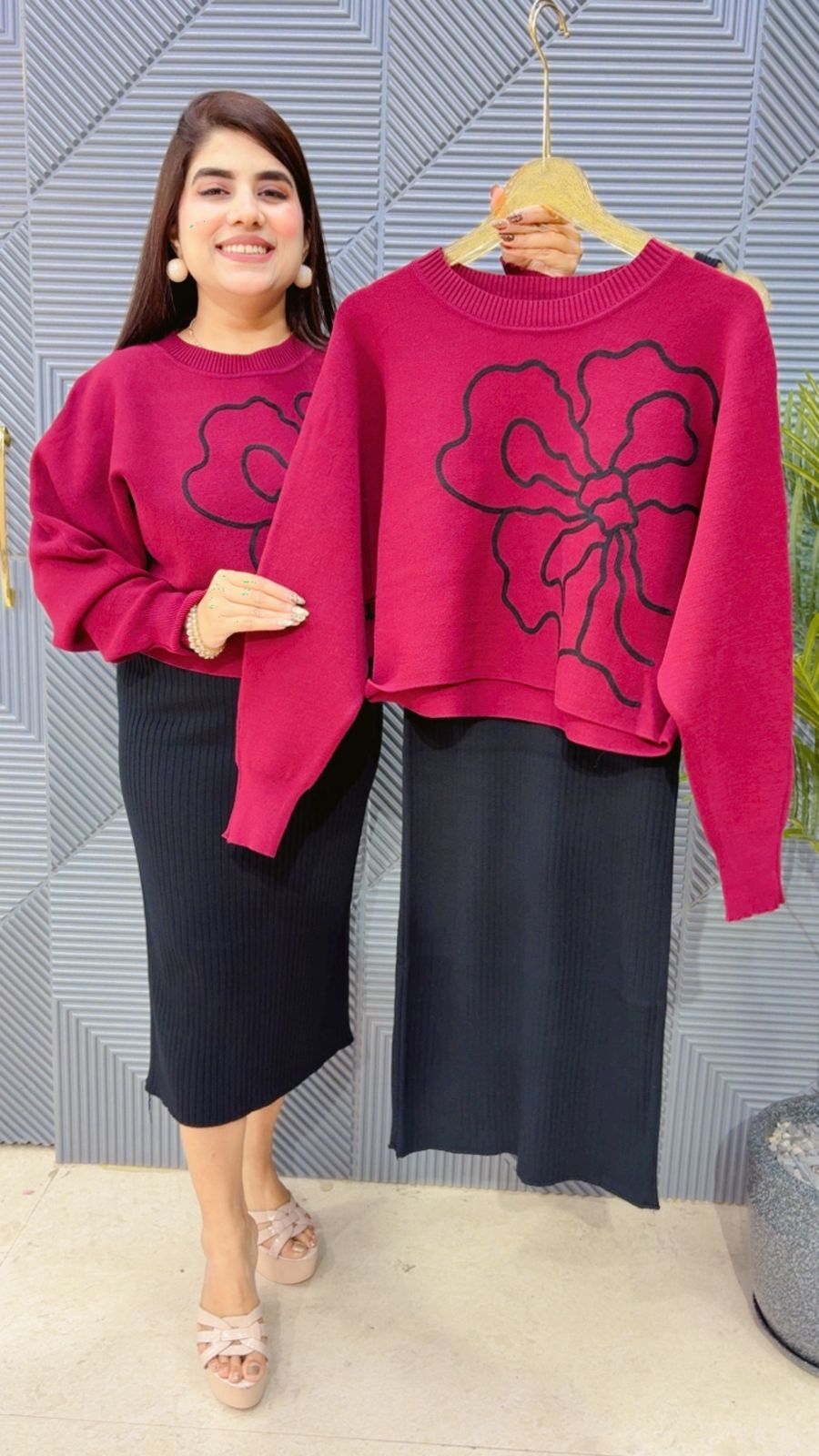 BEAUTIFUL 2 PIECE SET DRESS GGR4051