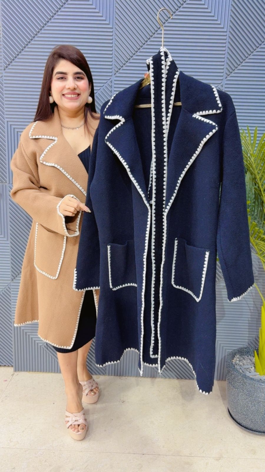 BEAUTIFUL BLAZER COAT WITH BELT GGR4052