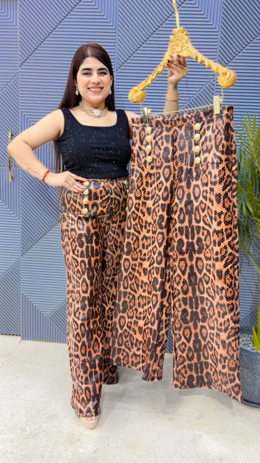 PREMIUM LEOPARD PRINT  BOTTOM  GGR4074