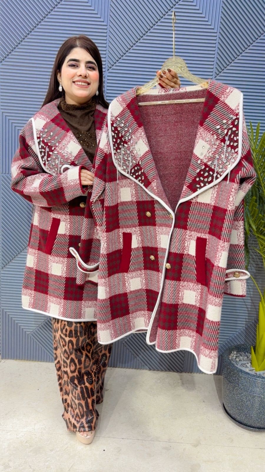 BEAUTIFUL STUDDED WORK COAT GGR4076