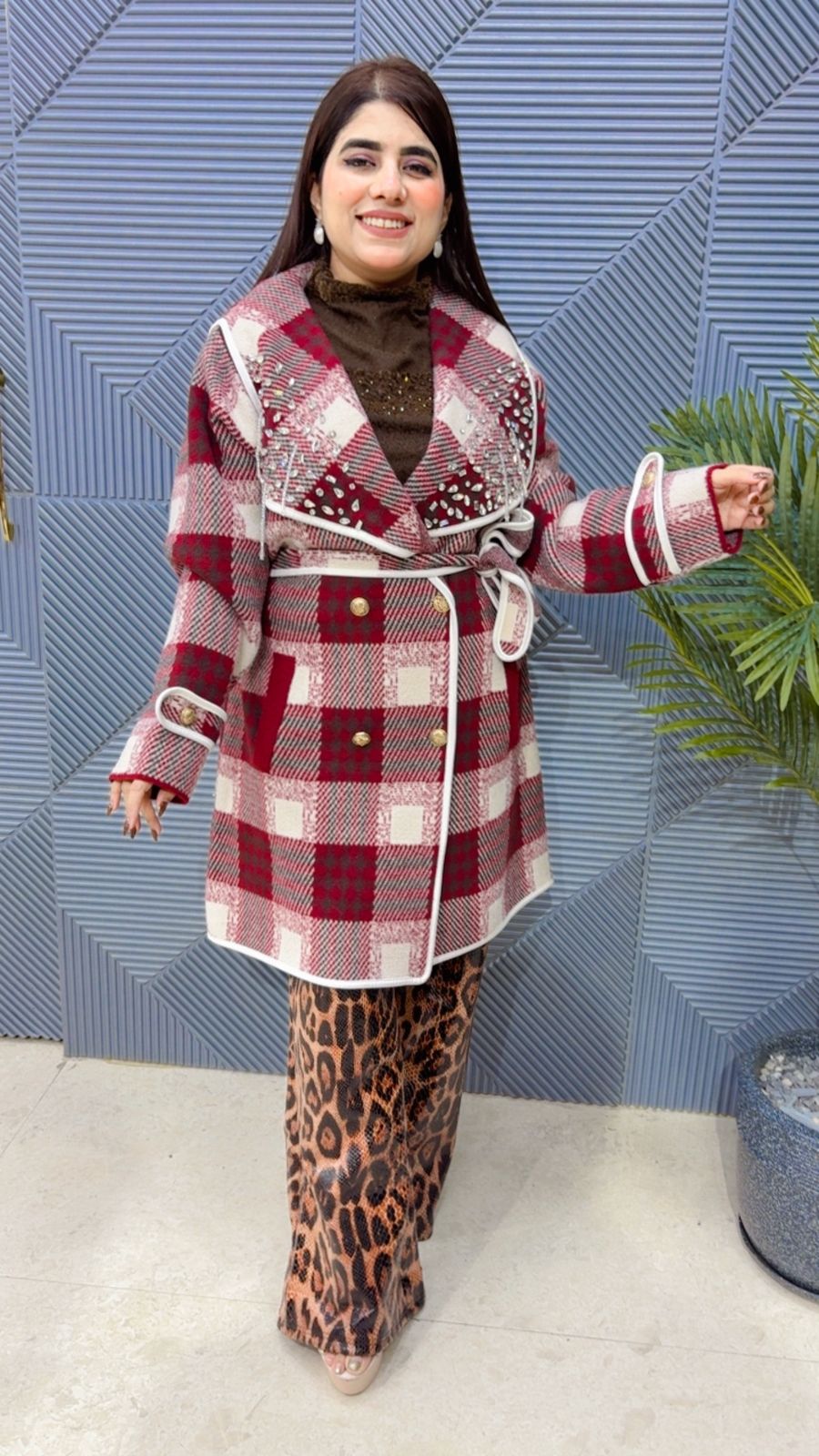 BEAUTIFUL STUDDED WORK COAT GGR4076