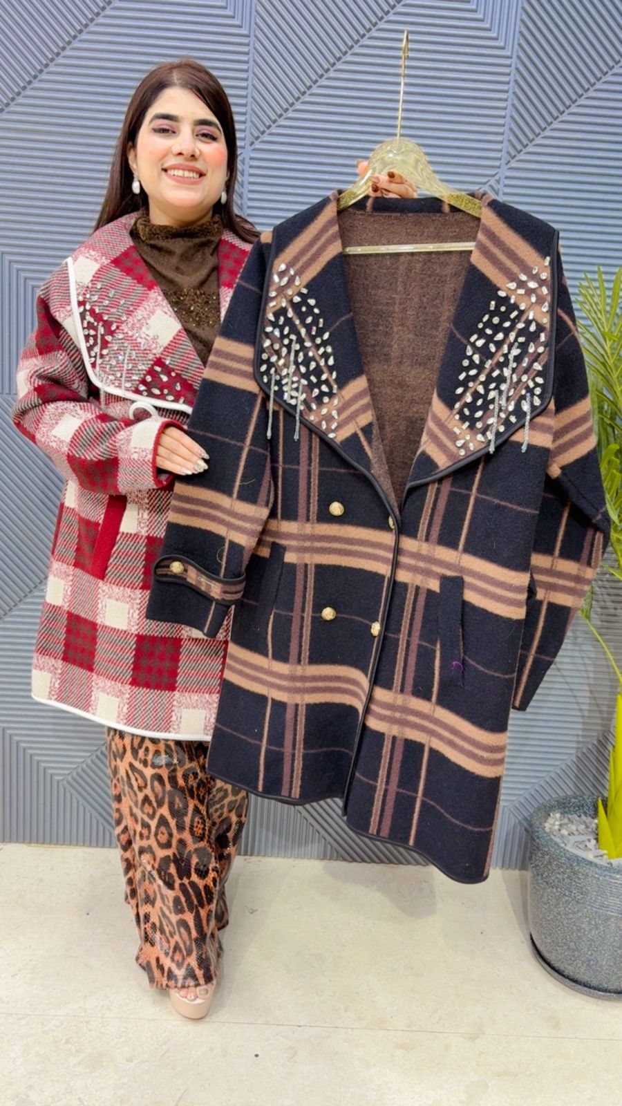 BEAUTIFUL STUDDED WORK COAT GGR4076