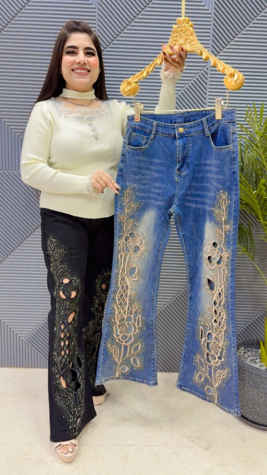 PREMIUM EMBROIDERY JEANS GGR4091