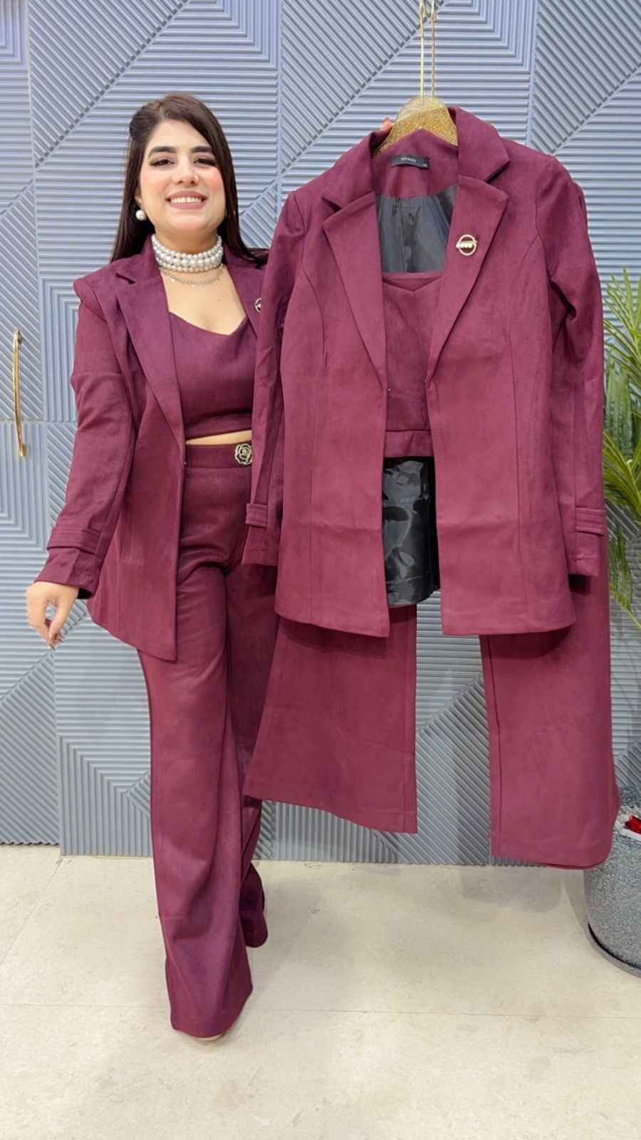 PREMIUM WINTERWEAR BLAZER SET GGR4097