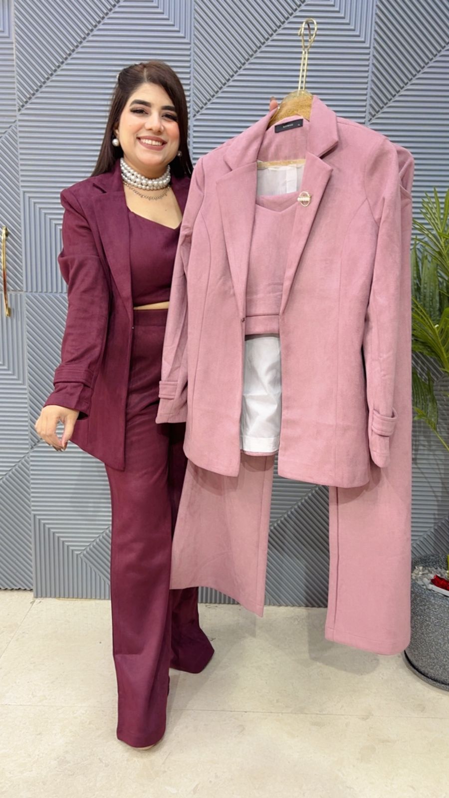 PREMIUM WINTERWEAR BLAZER SET GGR4097