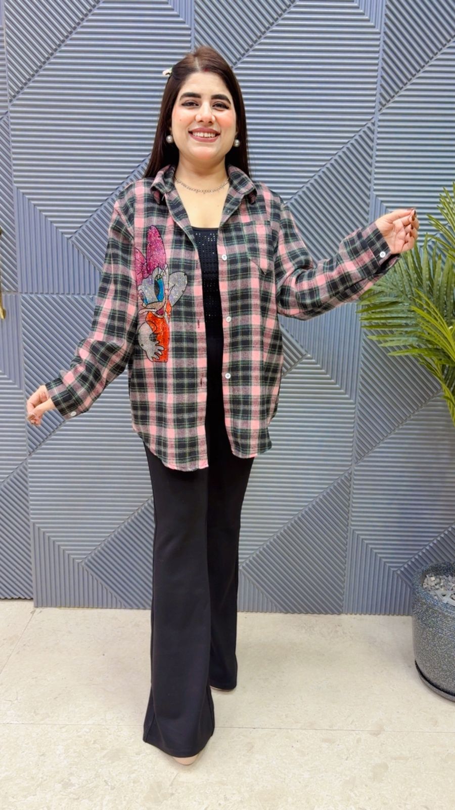 BEAUTIFUL CHECK COTTON SHIRT GGR4101