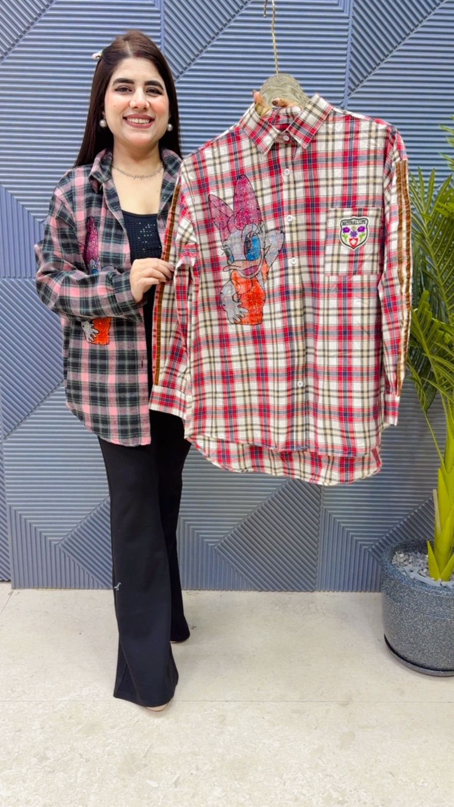 BEAUTIFUL CHECK COTTON SHIRT GGR4101