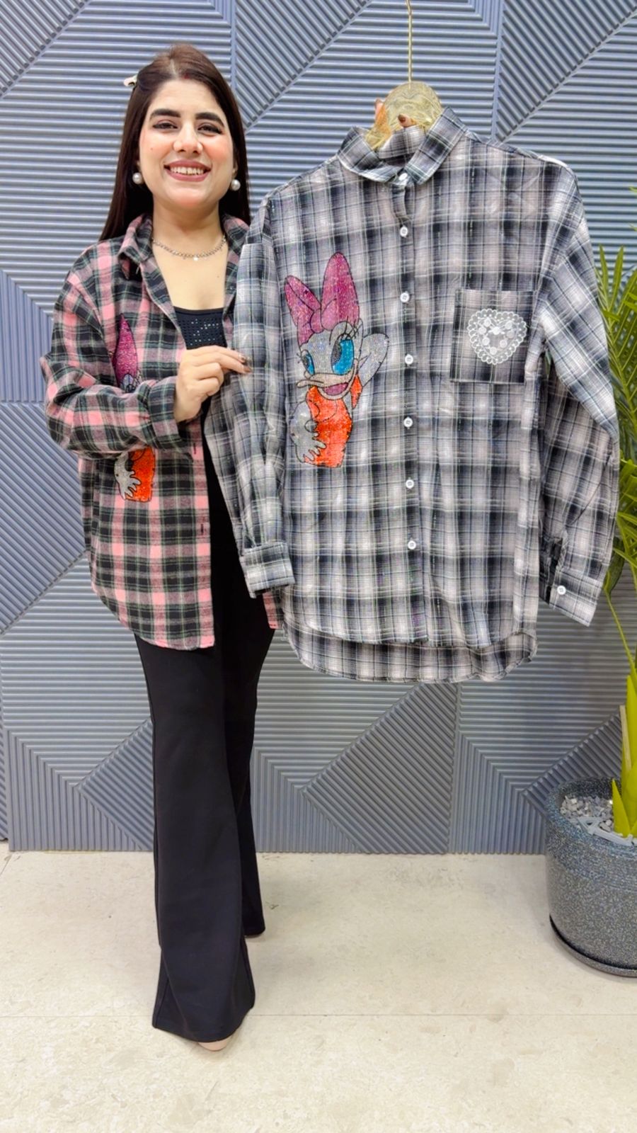 BEAUTIFUL CHECK COTTON SHIRT GGR4101