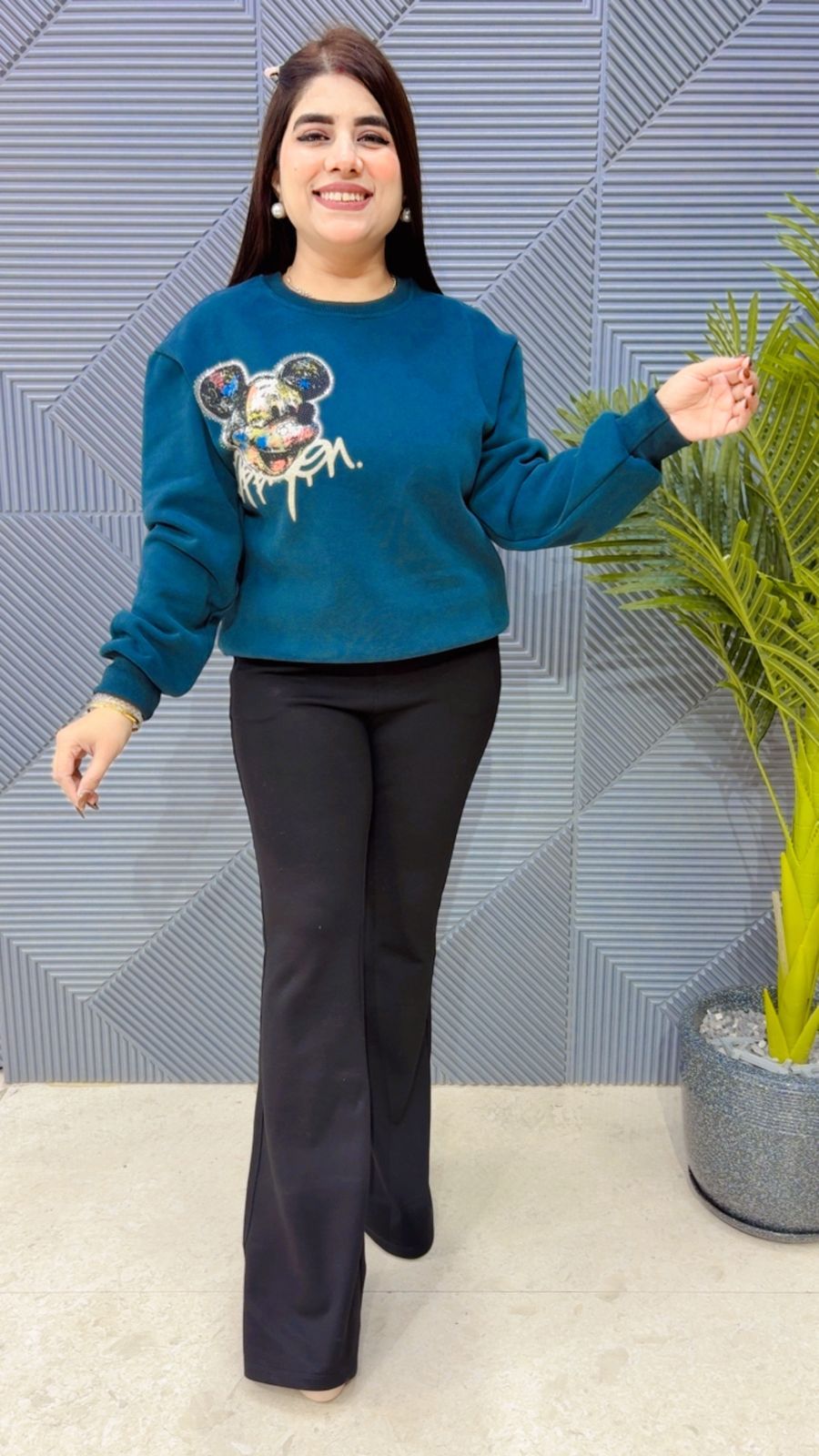 BEAUTIFUL FLEECE SWEATSHIRT GGR4103