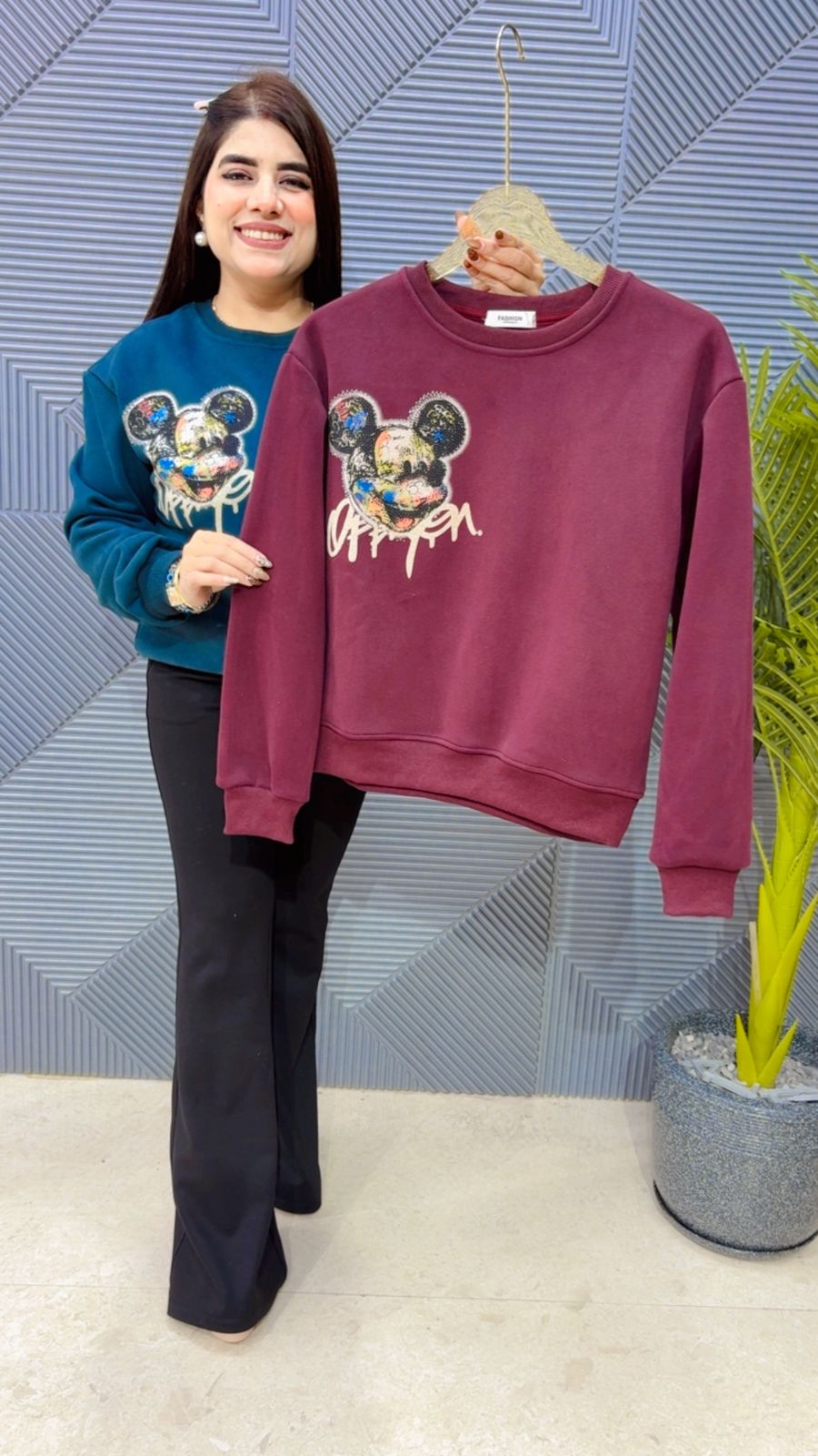 BEAUTIFUL FLEECE SWEATSHIRT GGR4103