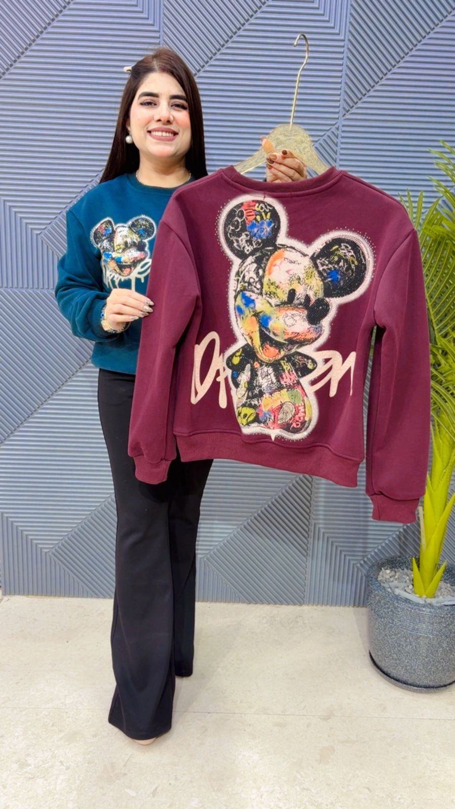 BEAUTIFUL FLEECE SWEATSHIRT GGR4103